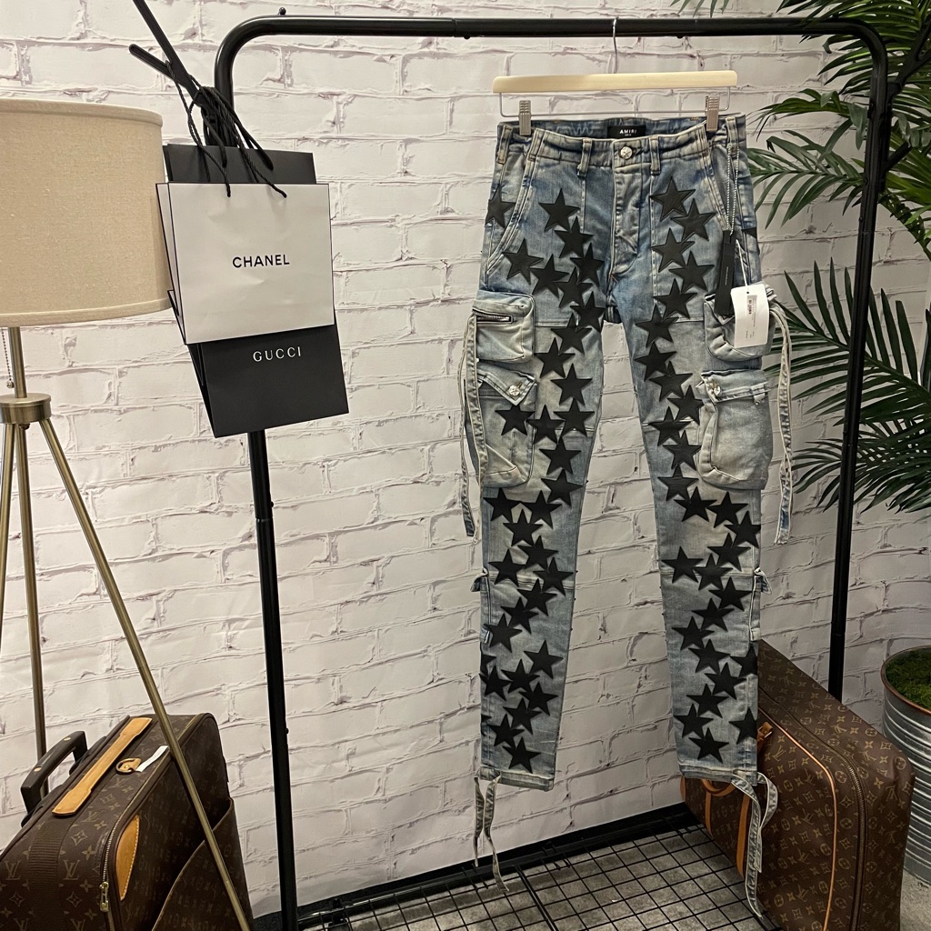 AMIRI | Jeans | Amiri Blue Chemist Star Tactical Cargo Pants